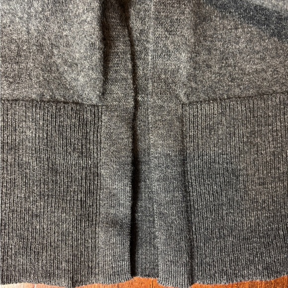 Rachel Zoe Cardigan 100% Merino Wool Open Long Charcoal Gray Size XS - Picture 4 of 8